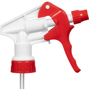 Red/White Heavy-Duty Trigger Sprayer 9-1/4" Dip Tube 28mm 28-400