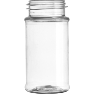 3.5 oz. Clear PET Plastic Spice Jar 43mm 43-485