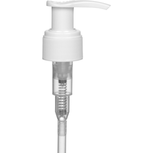 0.05 oz. White Dispensing Pump 6-1/2" Dip Tube 24mm 24-410