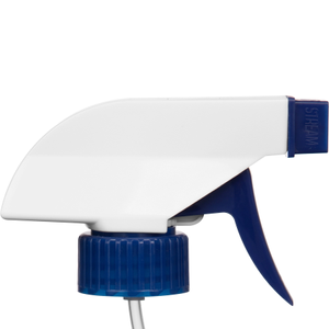 White/Blue Trigger Sprayer 9-1/4" Dip Tube 28mm 28-400