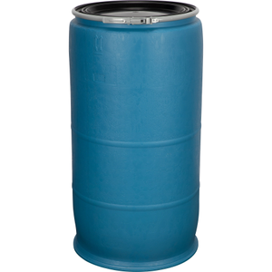 77 Gallon Blue Plastic Drum Cover w/Lever Lock Ring Closure