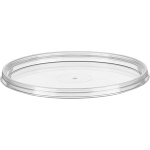 110mm Clear PP Plastic Round Tamper Evident Lid For 8-32 oz. Containers