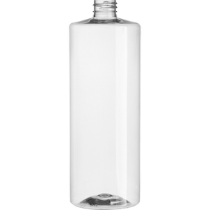 32 oz. Clear PET Plastic Cylinder Bottle 28mm 28-410