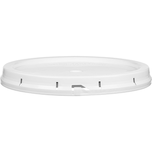 5 Gallon White Tear Strip Plastic Pail Lid w/Gasket (P7 Series)
