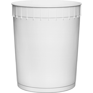 3 Gallon White Plastic Pail (45 mil) (P8 Series)