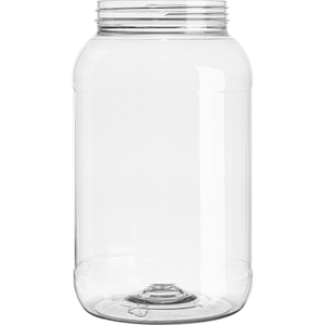 128 oz. Clear PET Plastic Wide Mouth Jar 110mm 110-400 (Bulk Pack)