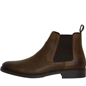 Base London Mens Bernard Chelsea Boots Brown