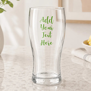 Add Your Own Message Coloured Standard Beer Glass