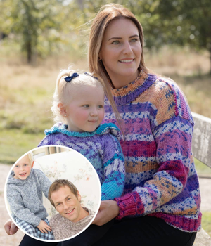 Jumpers in Athena Jewels Gems Knitting Pattern