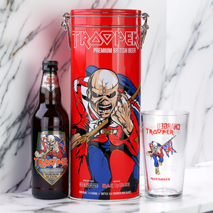 Iron Maiden Trooper Beer, Glass & Collectable Tin Set