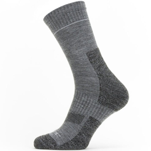 Sealskinz Morston Solo QuickDry Ankle Length Socks - L / Grey