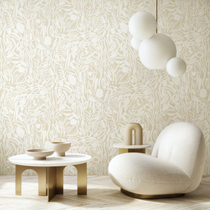 Ohpopsi Glasshouse Verdure Linen Wallpaper - GHS50141W