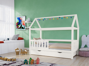 Noomi Alisa Solid Wood House Bed White (FSC-Certified)