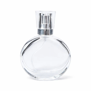 30ml Round Perfume Bottle with Pump & Lid - Box of 10