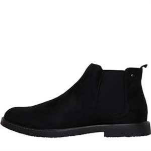 Deakins Mens Morley Chelsea Boots Black Suede