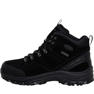 SKECHERS Mens Relment Pelmo Waterproof Walking Boots Black
