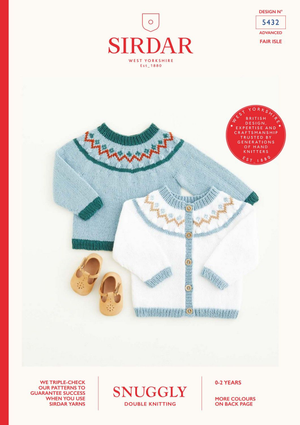 Cardigan and Sweater in Sirdar Snuggly DK (5432)