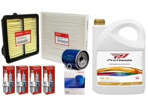 Genuine Honda Jazz Platinum Service Kit 2009-2015 - Genuine Honda 0W20