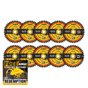DeWalt DT10640 Extreme Framing Circular Saw Blade 165 x 20mm 40T (10 Pack)