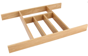 Solid Oak Cutlery Insert for Drawers 400-1000 mm Standard finish