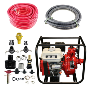 7HP Twin Impeller Electric Start Water Fire Fighting Fighter Pump & 10m Hose Kit