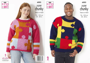Sweaters in King Cole Big Value Super Chunky (6005)