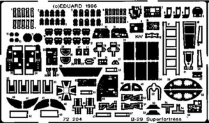 Eduard 72204 Etched Aircraft Detailling Set 1:72 Boeing B-29A Superfortress