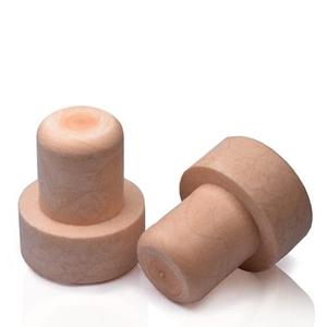 750ml Green Glass Wine Bottle With Cork - Synthetic