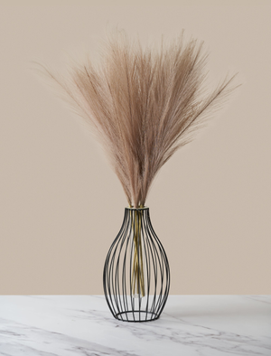 Faux Pampas Grass - Natural Rose - Limited Edition (5 Stems)