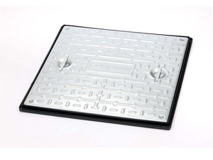 600 x 600 Galvanised Manhole Cover & Frame Locking Pedestrian 5 Tonne PC7BG3