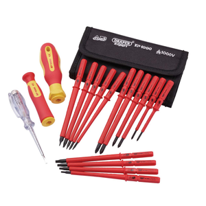 Draper 05776 Interchangeable Insulation Screwdriver Set (18 Pieces)