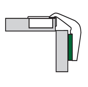 Nexis 155 Deg Pie Cut Corner Hinge For Doors 16 - 22 mm Thick Standard finish