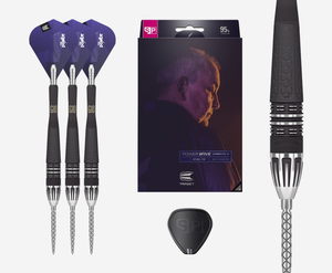 Target Darts Phil Taylor Power 9Five G10 95% Tungsten 22G Swiss Point Steel Tip Darts Set