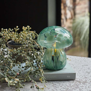 Mushroom Portable Table Lamp, Forest Green