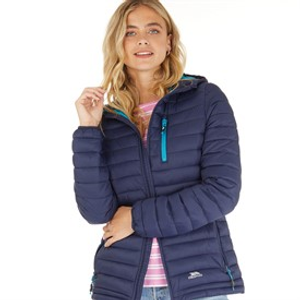 Trespass Womens Lenka Padded Hooded Jacket Navy
