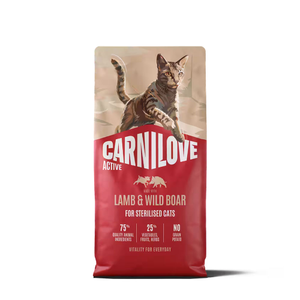 CARNILOVE Active Dry Food for Sterilised Cats, Lamb &amp; Wild Boar 2kg