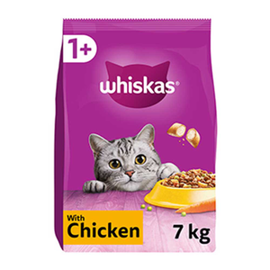WHISKAS Complete Adult Cat Food, Chicken 7kg