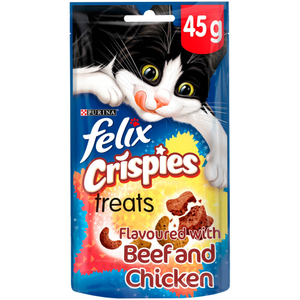 FELIX Crispies Treats, Beef &amp; Chicken 45g