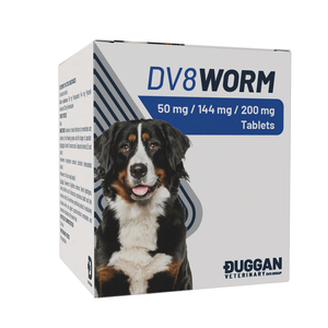DV8 WORM Dog Worming Tablet, Single Dose