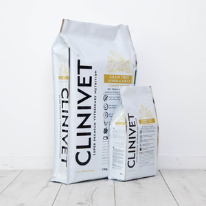 CLINIVET Grain Free Junior and Adult Dog Food, 2kg
