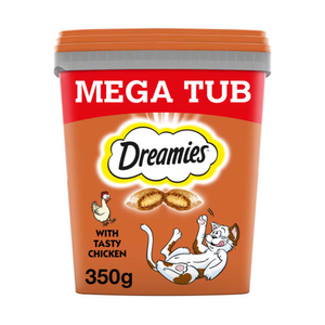 DREAMIES Cat Treats with Chicken, Megatub 350g