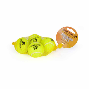 SPORTSPET Mini Tennis Ball 4.8cm, 4 Pack