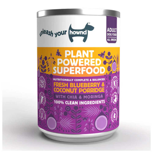 HOWND Fresh Blueberry &amp; Coconut Porridge for Dogs, 400g