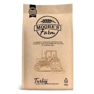 MOORE'S FARM Turkey &amp; Rice Senior Dog Food, 12kg