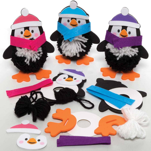 Penguin Pom Pom Decoration Kits 