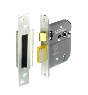 5 Lever Sashlock BS-3621 - Stainless Steel - 76mm - Nickel Plated - Security Solutions