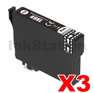 3 x Compatible for Epson 49XL Black High Yield Ink Cartridge C13T10F192 - 500 pages