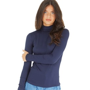Brave Soul Womens Adrian Long Sleeve Top Dark Navy