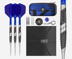 Target Darts 975 Ultra Marine 03 97.5% Tungsten 24G Swiss Point Steel Tip Darts Set