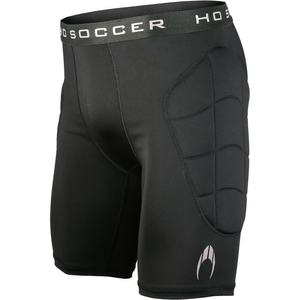 HO Soccer Raven Padded GK Tight Shorts - Black - S